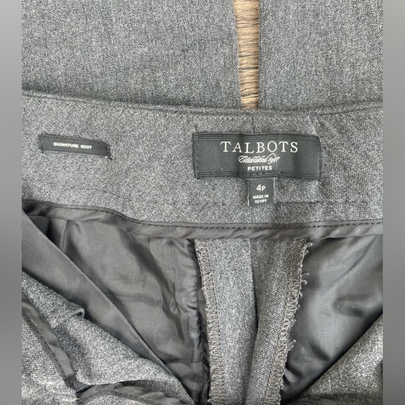 Talbots Petite Signature Boot Slacks - Picture 3 of 3